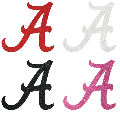 Alabama Crimson Tide Metallic Sparkle Logo Premium DieCut Vinyl Decal PICK COLOR & SIZE