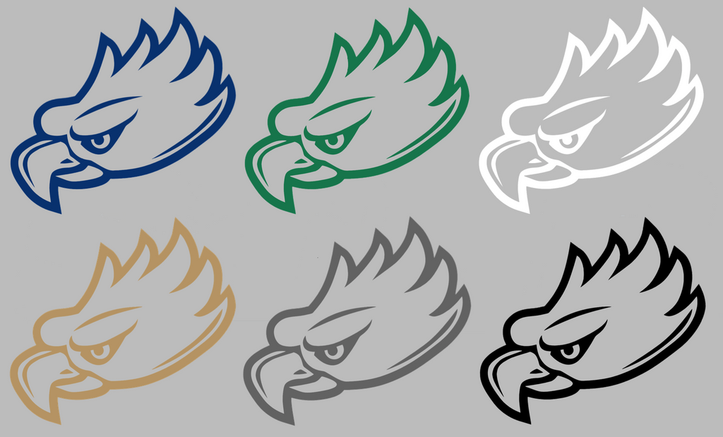 Florida Gulf Coast Eagles Team Logo Premium DieCut Vinyl Decal PICK COLOR & SIZE