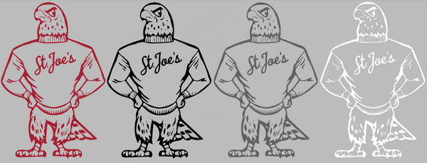 St Joseph Hawks Retro Throwback Logo Premium DieCut Vinyl Decal PICK COLOR & SIZE