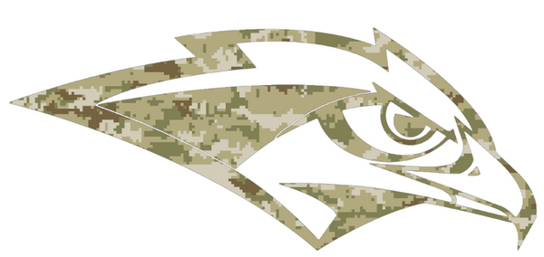 Oral Roberts Golden Eagles Team Logo Salute to Service Camouflage Camo Vinyl Decal PICK SIZE