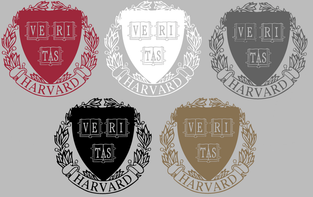 Harvard Crimson Crest Logo Premium DieCut Vinyl Decal PICK COLOR & SIZE