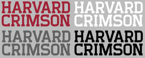 Harvard Crimson Team Name Logo Premium DieCut Vinyl Decal PICK COLOR & SIZE