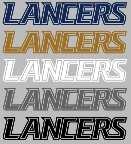 California Baptist Lancers Team Name Logo Premium DieCut Vinyl Decal PICK COLOR & SIZE