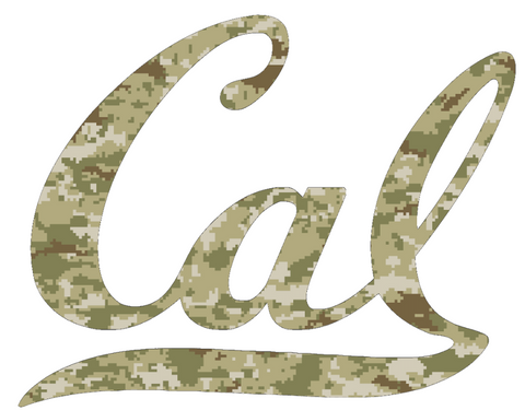 Cal California Bears Team Logo Salute to Service Camouflage Camo Vinyl Decal PICK SIZE