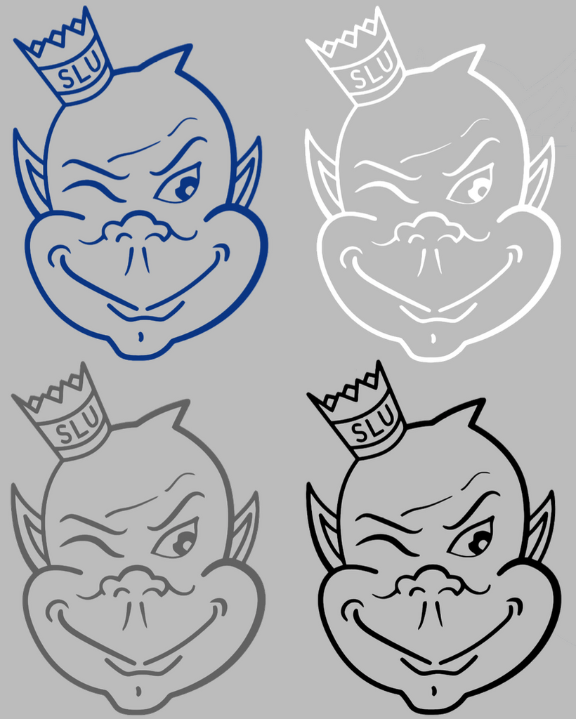 Saint Louis Billikens Retro Throwback Logo Premium DieCut Vinyl Decal PICK COLOR & SIZE