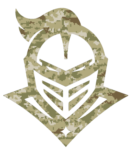 Central Florida Knights Alternate Logo Salute to Service Camouflage Camo Vinyl Decal PICK SIZE