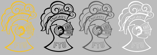 UCF Central Florida Knights Retro Throwback Logo Premium DieCut Vinyl Decal PICK COLOR & SIZE