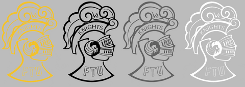 UCF Central Florida Knights Retro Throwback Logo Premium DieCut Vinyl Decal PICK COLOR & SIZE