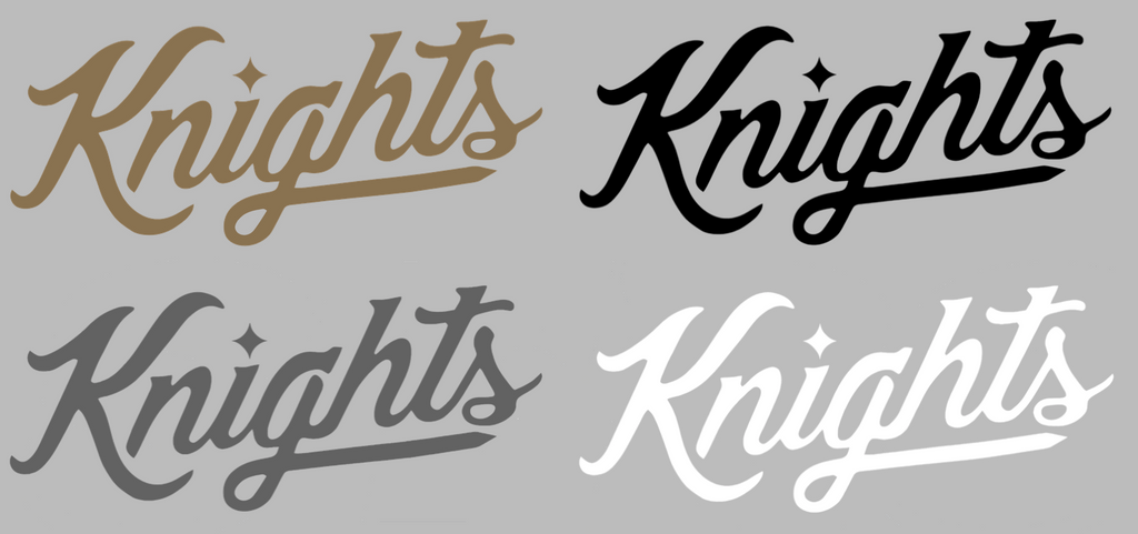 UCF Central Florida Knights Team Name Script Logo Premium DieCut Vinyl Decal PICK COLOR & SIZE