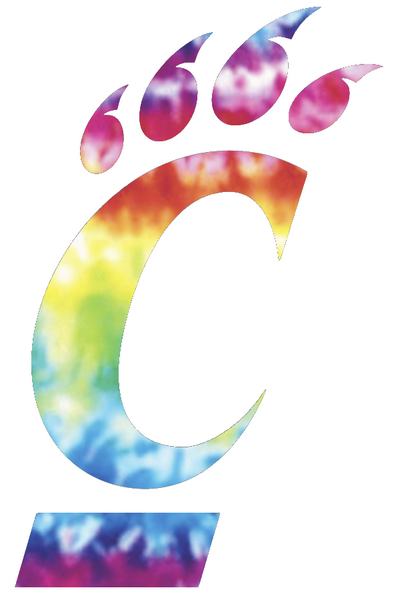 Cincinnati Bearcats Team Logo Crucial Catch Cancer Multi Color Vinyl Decal PICK SIZE