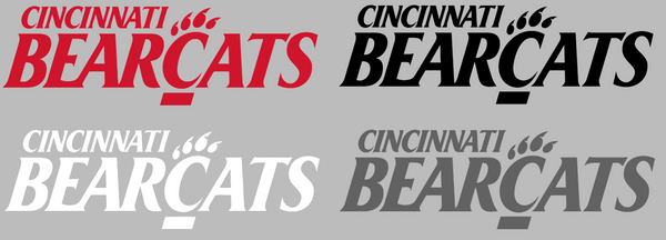 Cincinnati Bearcats Team Name Logo Premium DieCut Vinyl Decal PICK COLOR & SIZE