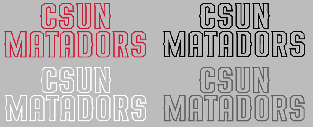 Cal State Northridge Matadors Team Name Logo Premium DieCut Vinyl Decal PICK COLOR & SIZE