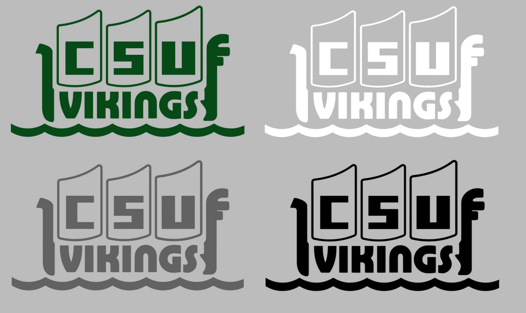 Cleveland State Vikings Retro Throwback Logo Premium DieCut Vinyl Decal PICK COLOR & SIZE