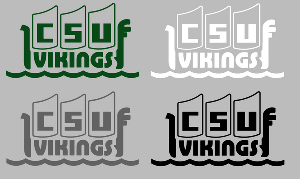 Cleveland State Vikings Retro Throwback Logo Premium DieCut Vinyl Decal PICK COLOR & SIZE