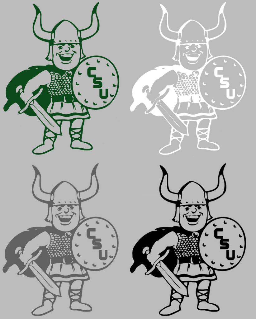 Cleveland State Vikings Retro Throwback Logo Premium DieCut Vinyl Decal PICK COLOR & SIZE