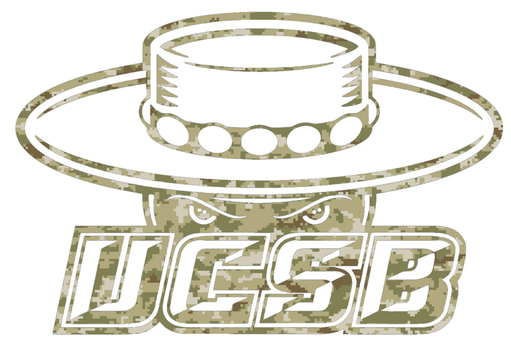UCSB Gauchos Team Logo Salute to Service Camouflage Camo Vinyl Decal PICK SIZE