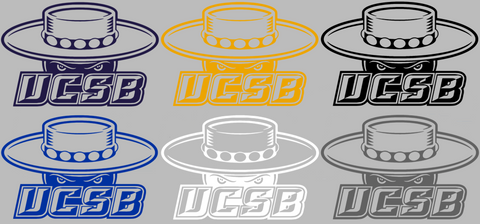 UCSB Gauchos Team Logo Premium DieCut Vinyl Decal PICK COLOR & SIZE