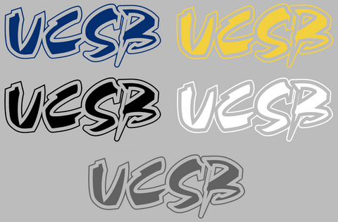 UCSB Gauchos Retro Throwback UCSB Logo Premium DieCut Vinyl Decal PICK COLOR & SIZE