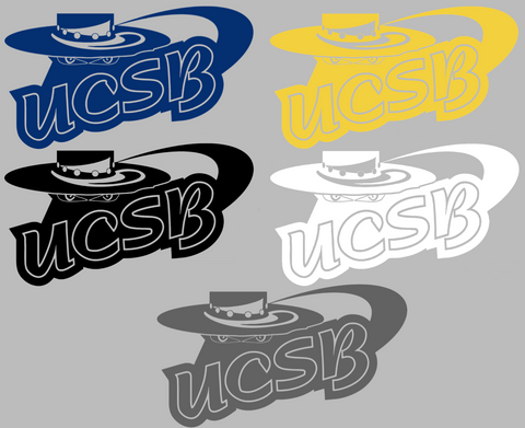 UCSB Gauchos Retro Throwback Logo Premium DieCut Vinyl Decal PICK COLOR & SIZE