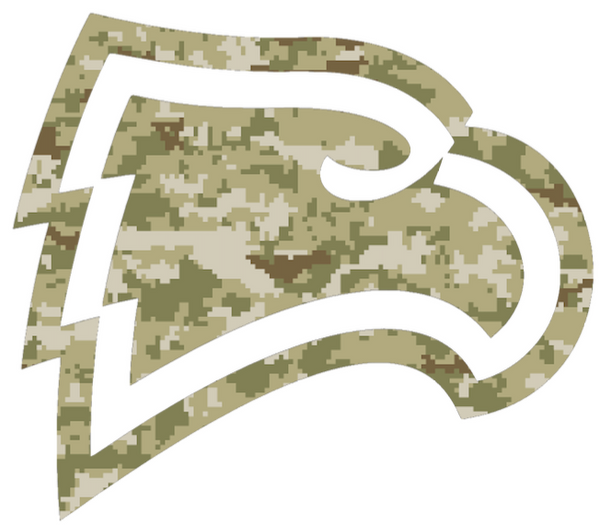 Winthrop Eagles Salute to Service Camouflage Camo Vinyl Decal PICK SIZE