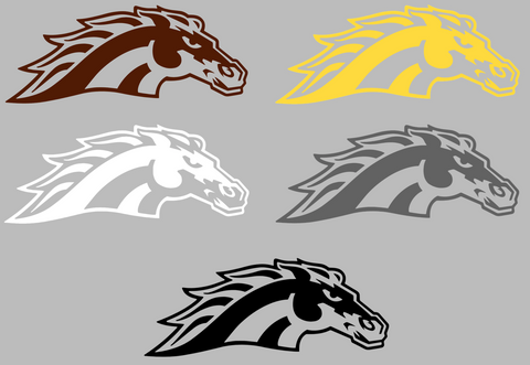 Western Michigan Broncos Mascot Logo Premium DieCut Vinyl Decal PICK COLOR & SIZE