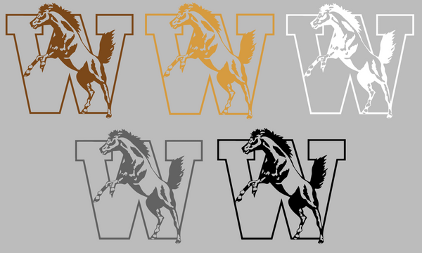 Western Michigan Broncos Retro Throwback Logo Premium DieCut Vinyl Decal PICK COLOR & SIZE