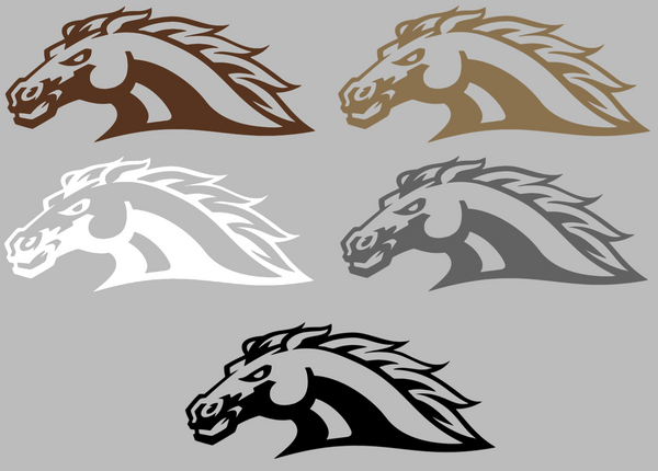 Western Michigan Broncos Retro Throwback Logo Premium DieCut Vinyl Decal PICK COLOR & SIZE