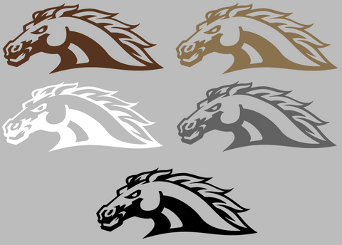 Western Michigan Broncos Retro Throwback Logo Premium DieCut Vinyl Decal PICK COLOR & SIZE