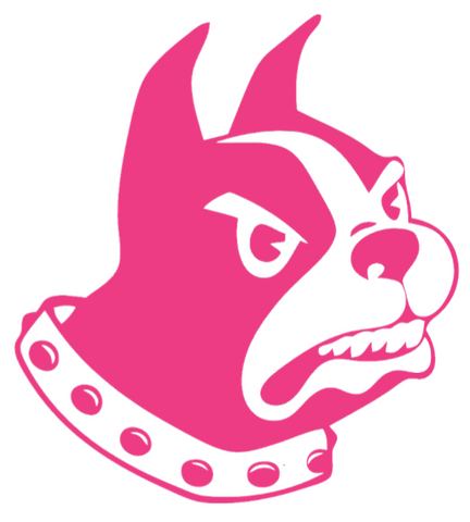 Wofford Terriers HOT PINK Team Logo Premium DieCut Vinyl Decal PICK SIZE