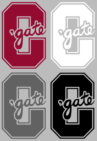 Colgate Raiders Retro Throwback Logo Vinyl Decal PICK COLOR & SIZE