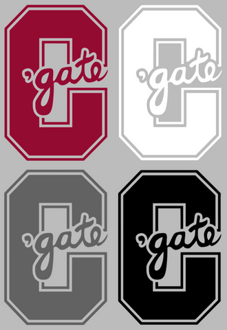 Colgate Raiders Retro Throwback Logo Vinyl Decal PICK COLOR & SIZE