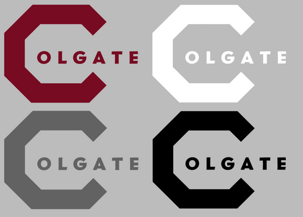 Colgate Raiders Retro Throwback Logo Vinyl Decal PICK COLOR & SIZE