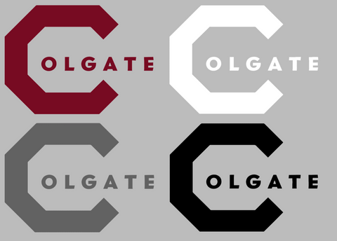 Colgate Raiders Retro Throwback Logo Vinyl Decal PICK COLOR & SIZE