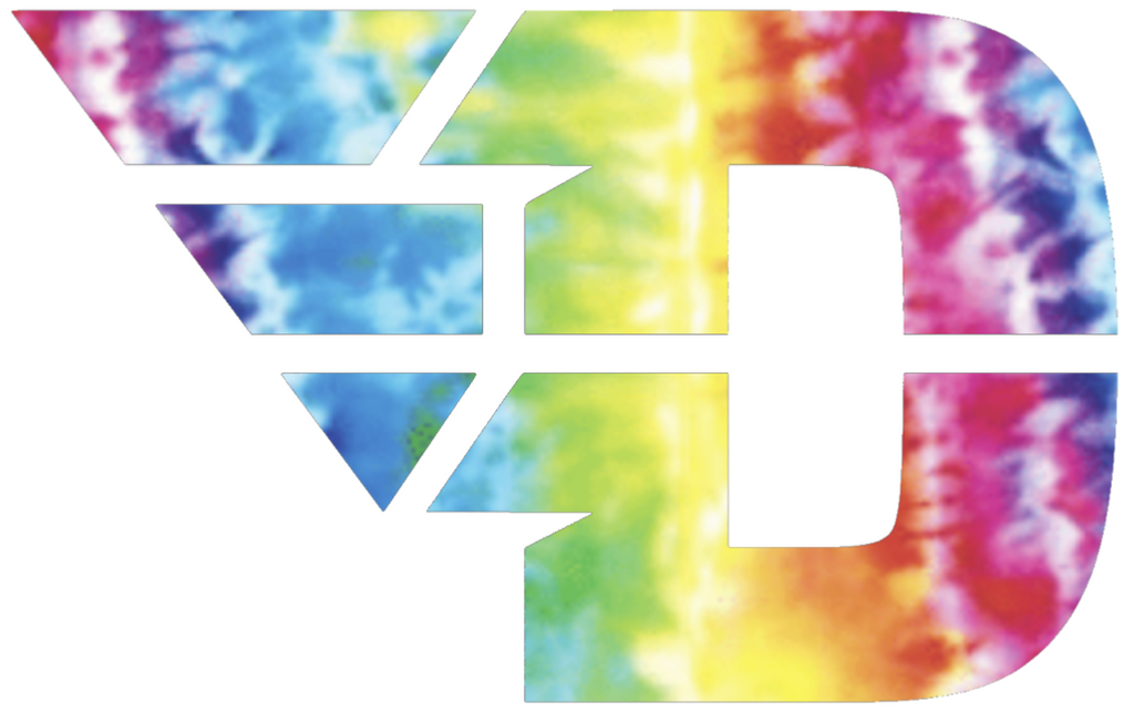 Dayton Flyers Team Logo Crucial Catch Cancer Tie Dye Vinyl Decal PICK SIZE