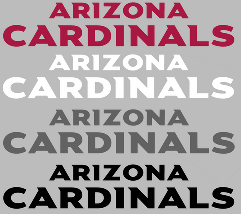 Arizona Cardinals Team Name Logo Premium DieCut Vinyl Decal PICK COLOR & SIZE