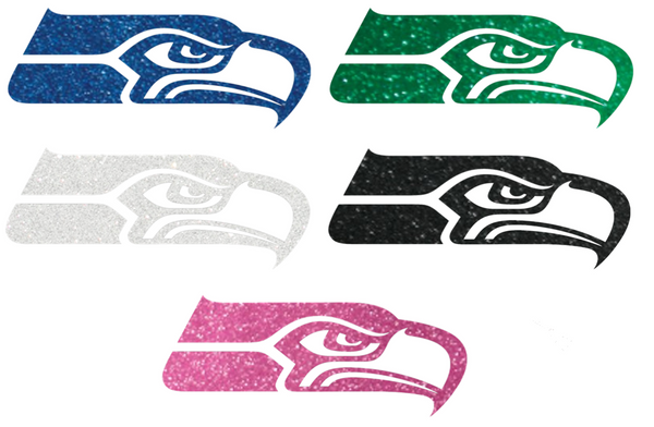 Seattle Seahawks Metallic Sparkle Logo Premium DieCut Vinyl Decal PICK COLOR & SIZE