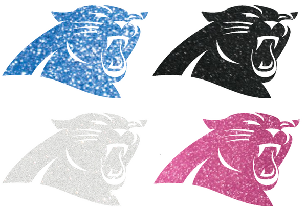 Carolina Panthers Metallic Sparkle Logo Premium DieCut Vinyl Decal PICK COLOR & SIZE
