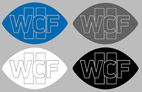 Detroit Lions WCF Logo Premium DieCut Vinyl Decal PICK COLOR & SIZE