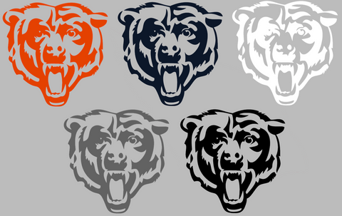 Chicago Bears Screaming Bear Logo Premium DieCut Vinyl Decal PICK COLOR & SIZE