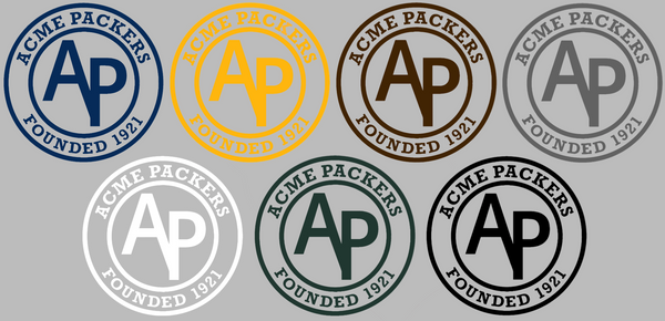 Green Bay Packers ACME Packers Retro Throwback Logo Premium DieCut Vinyl Decal PICK COLOR & SIZE