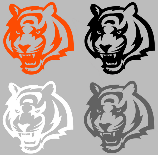 Cincinnati Bengals Tiger Head Logo Premium DieCut Vinyl Decal PICK COLOR & SIZE