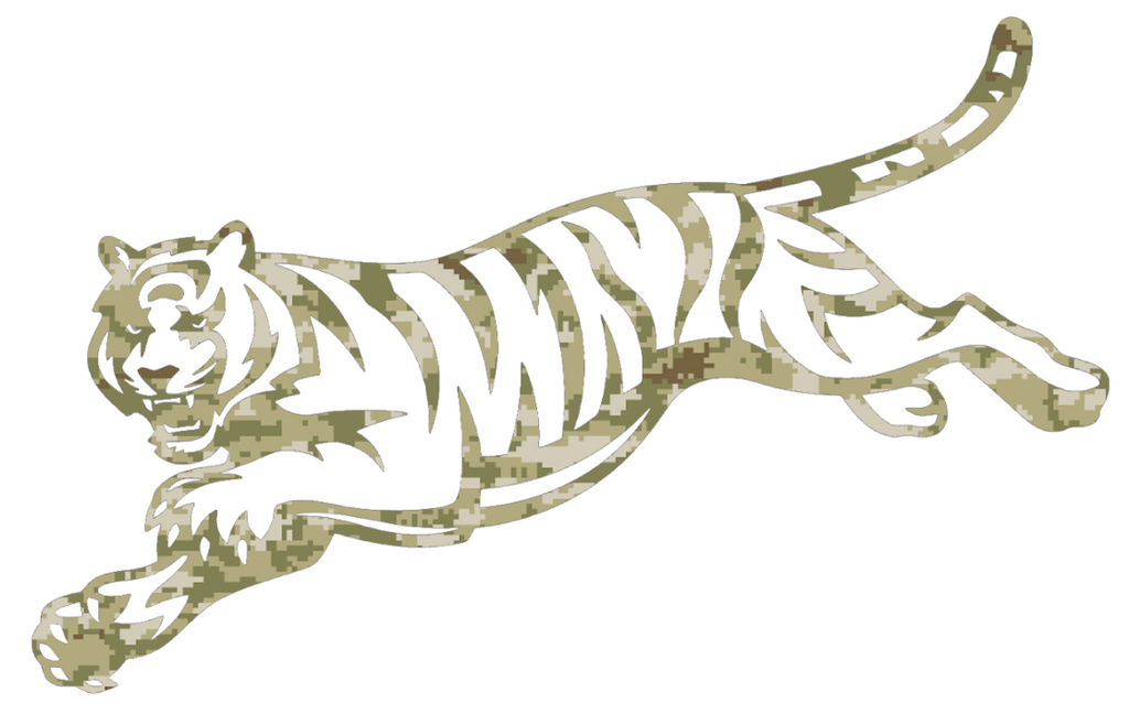 Cincinnati Bengals Retro Throwback Logo Salute to Service Camouflage Camo Vinyl Decal PICK SIZE