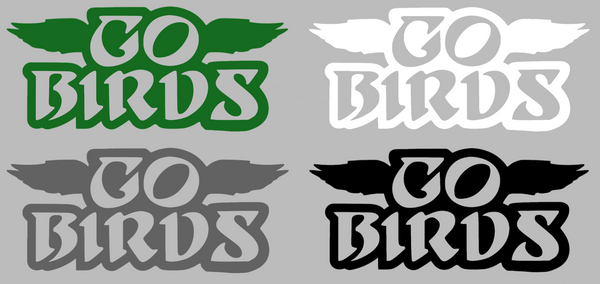 Philadelphia Eagles Go Birds Logo Premium DieCut Vinyl Decal PICK COLOR & SIZE