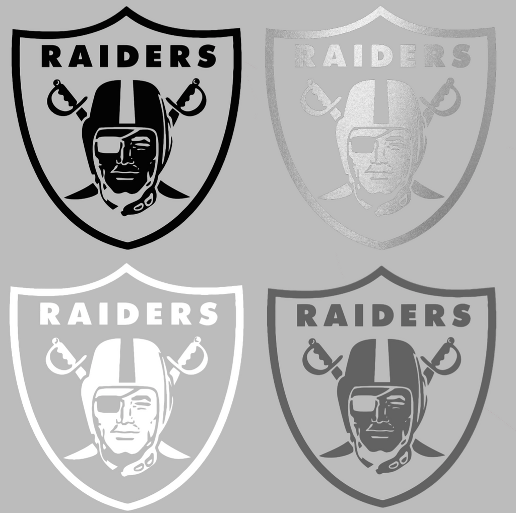 Oakland Raiders Team Logo Premium DieCut Vinyl Decal PICK COLOR & SIZE
