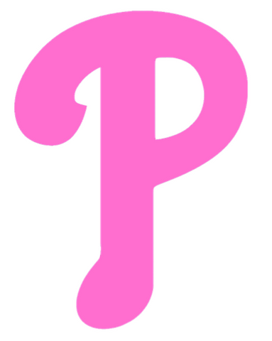Philadelphia Phillies Pink Mothers Day Breast Cancer Awareness Team Logo Vinyl Decal PICK SIZE
