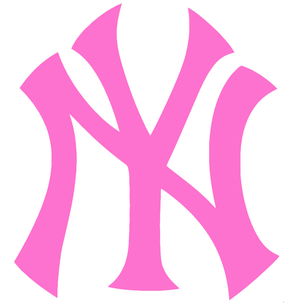 New York Yankees Pink Mothers Day Breast Cancer Awareness Team Logo Vinyl Decal PICK SIZE