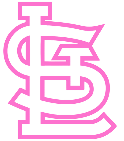 St Louis Cardinals Pink Mothers Day Breast Cancer Awareness Team Logo Vinyl Decal PICK SIZE