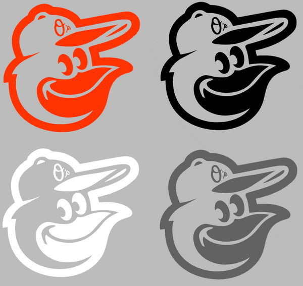Baltimore Orioles Alternate Logo Premium DieCut Vinyl Decal PICK COLOR & SIZE