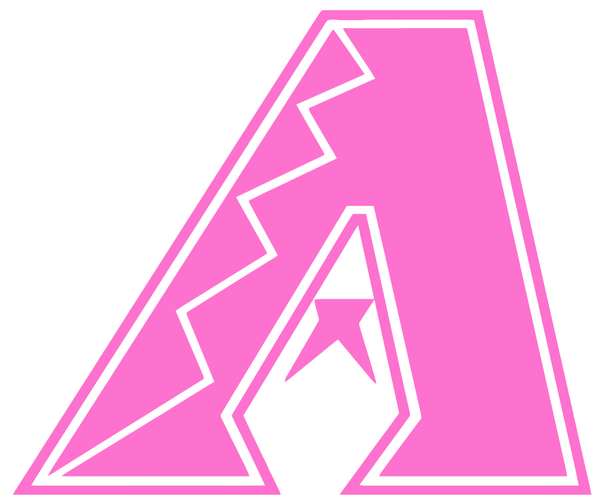 Arizona Diamondbacks Pink Mothers Day Breast Cancer Awareness Team Logo Vinyl Decal PICK SIZE
