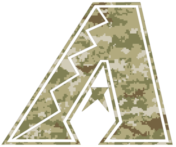 Arizona Diamondbacks Salute to Service Team Logo Camouflage Camo Vinyl Decal PICK SIZE